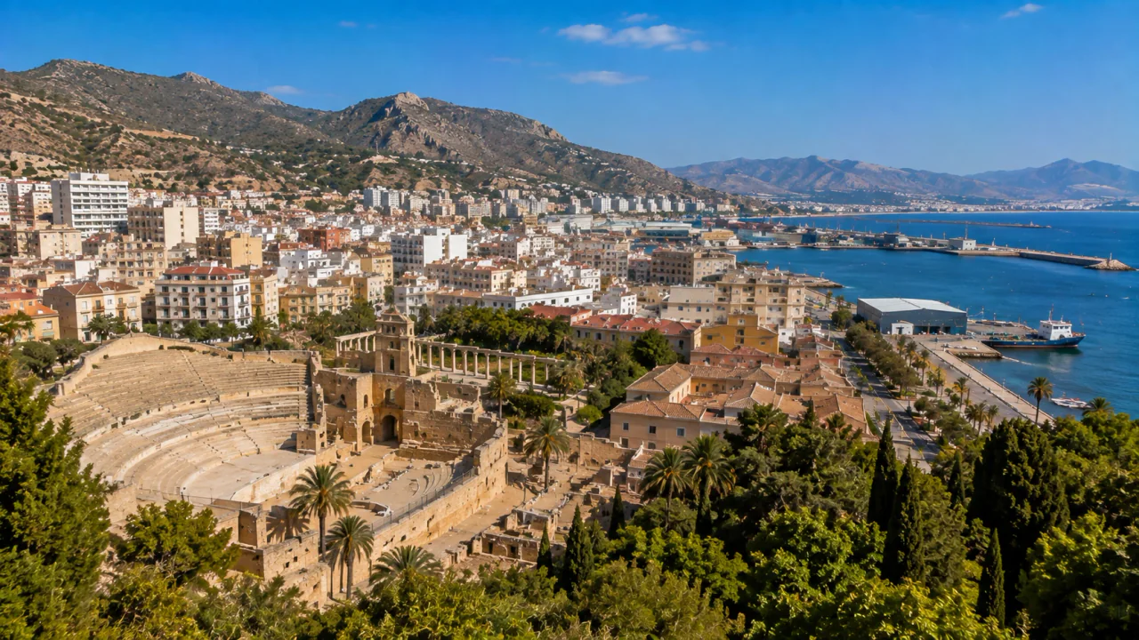 ميناء أنكونا والواجهة البحرية للبحر الأدرياتيكي في إيطاليا