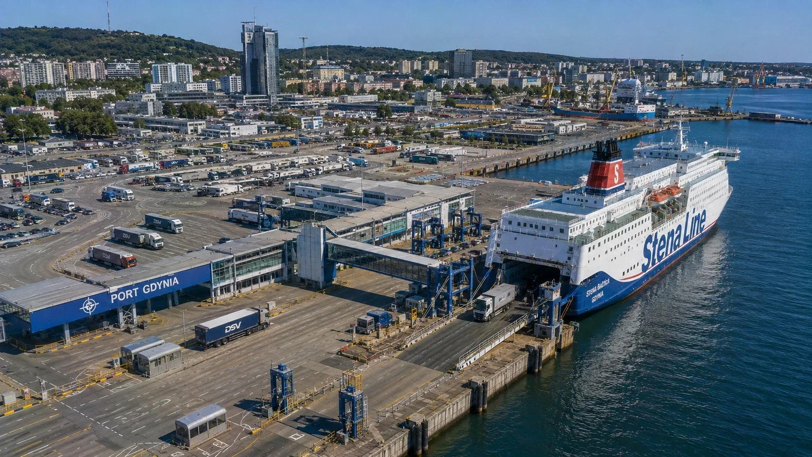 محطة عبّارات الركاب Stena Line في غدينيا، بولندا
