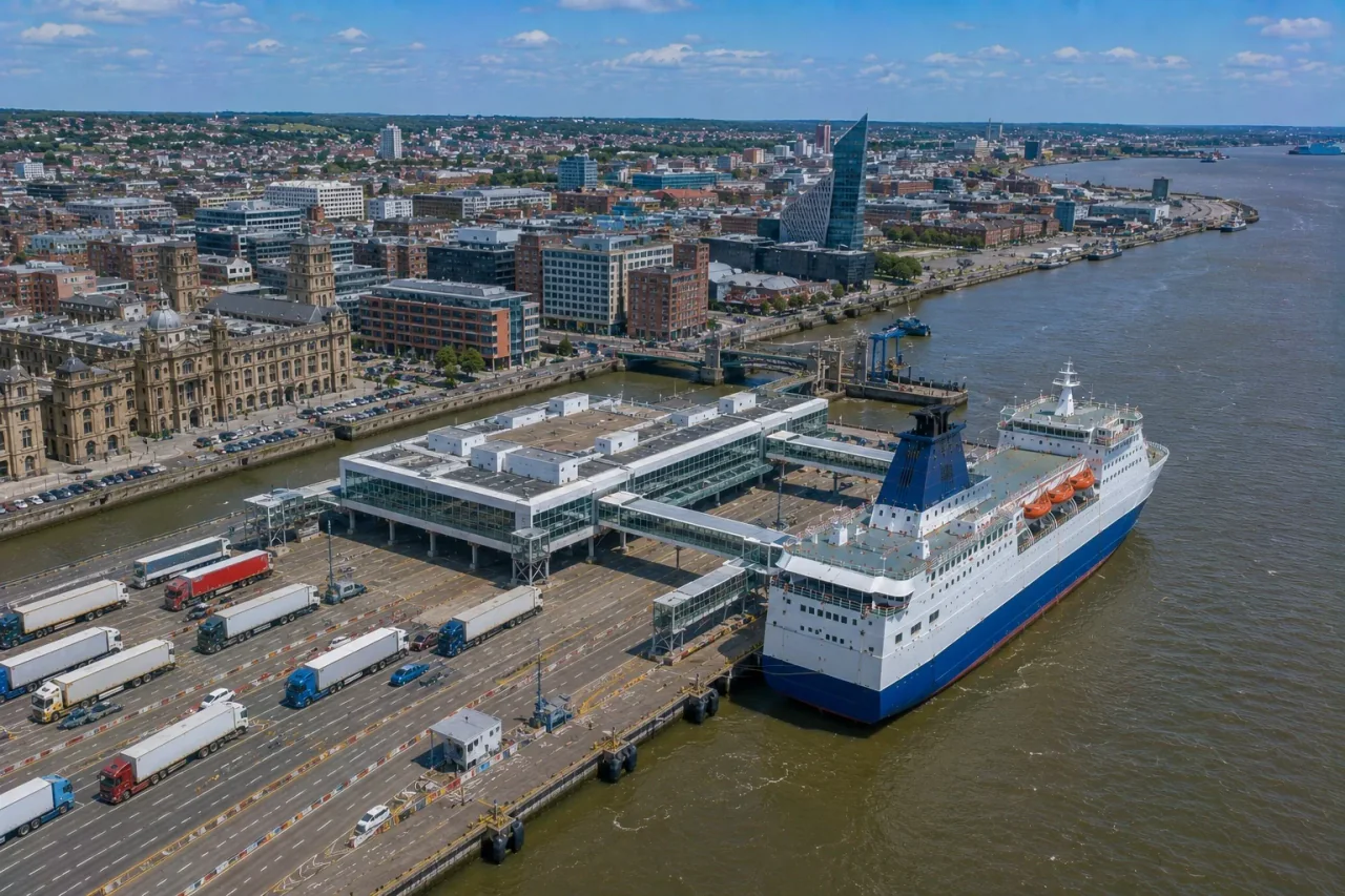 محطة الركاب P&O Ferries في King George Dock في هال