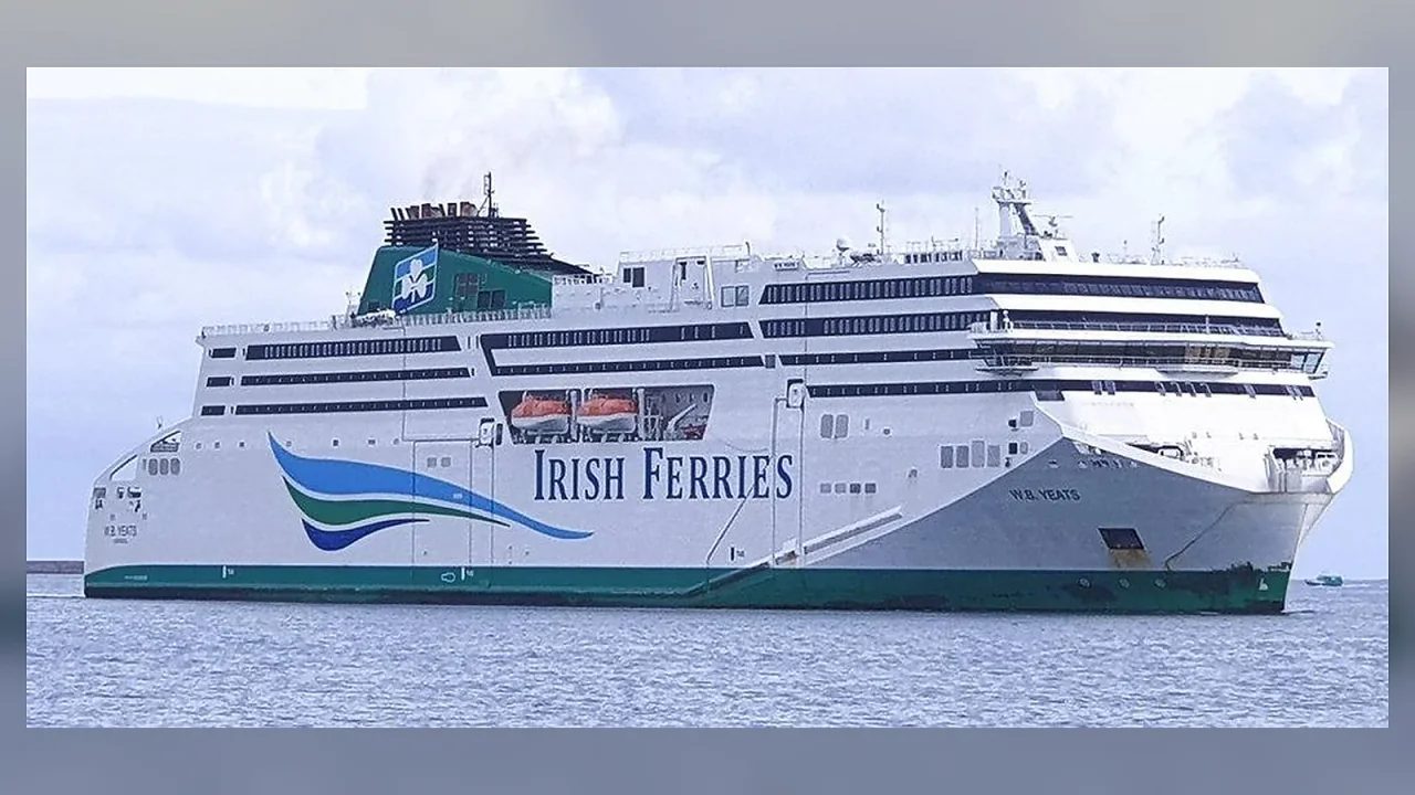 عبارة Irish Ferries للركاب والعربات